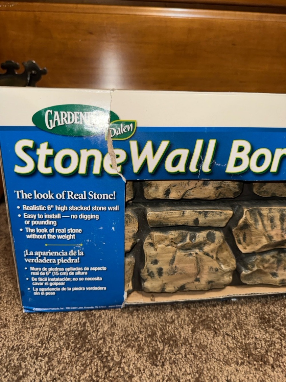 Outdoor Fake Stone Wall Border - Picture 2 of 5